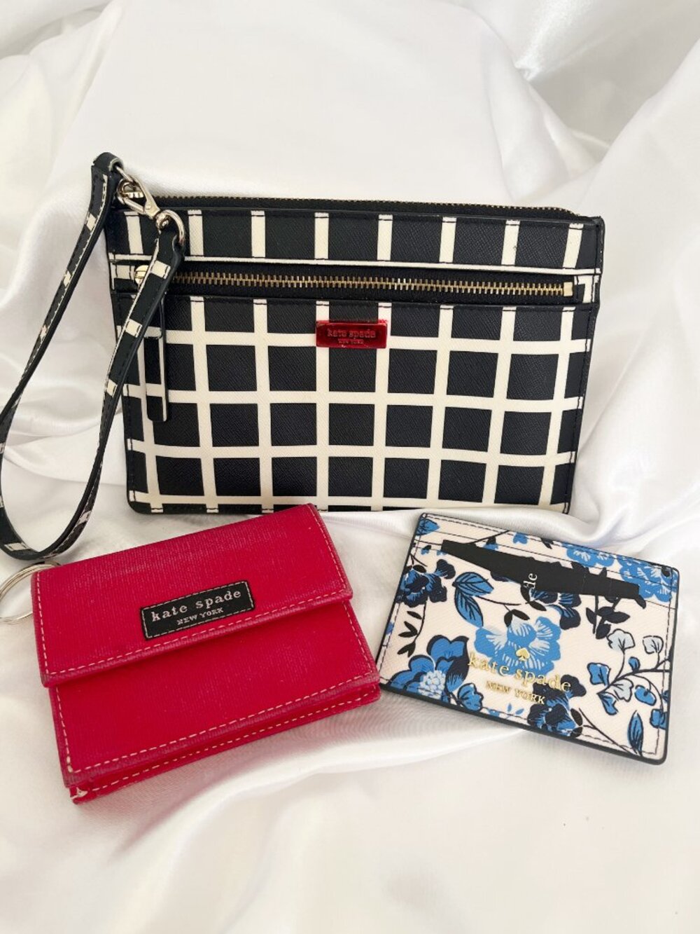 KATE SPADE Wristlet Credit Card Holder Key Chain Wallet Bundle - Picture 12 of 12